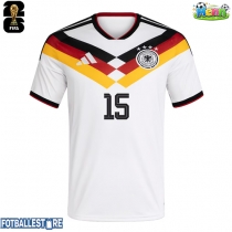 Tyskland Nico Schlotterbeck #15 Hjemmedrakt VM 2026 Kortermet